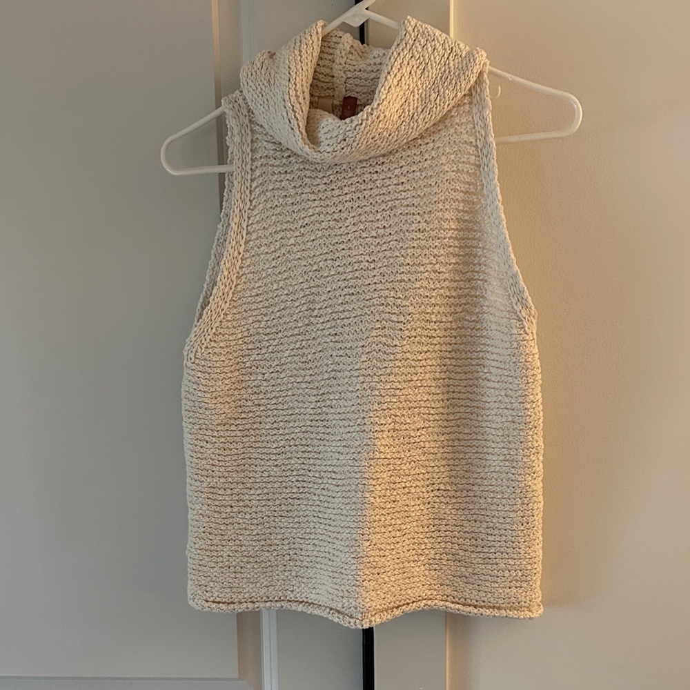 Pilcro Sweater Tank Ivory S